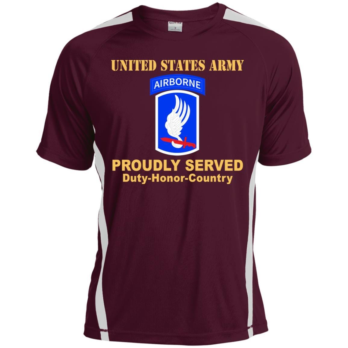 US ARMY 173RD AIRBORNE BRIGADE- Proudly Served T-Shirt On Front For Men-TShirt-Army-Veterans Nation