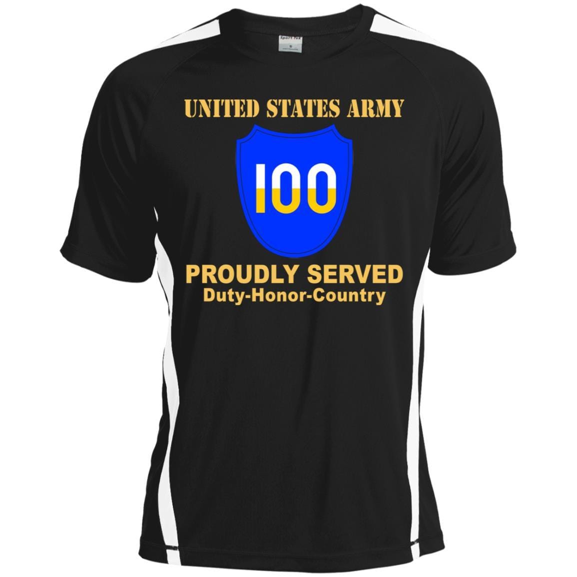 US ARMY 100TH TRAINING DIVISION - Proudly Served T-Shirt On Front For Men-TShirt-Army-Veterans Nation