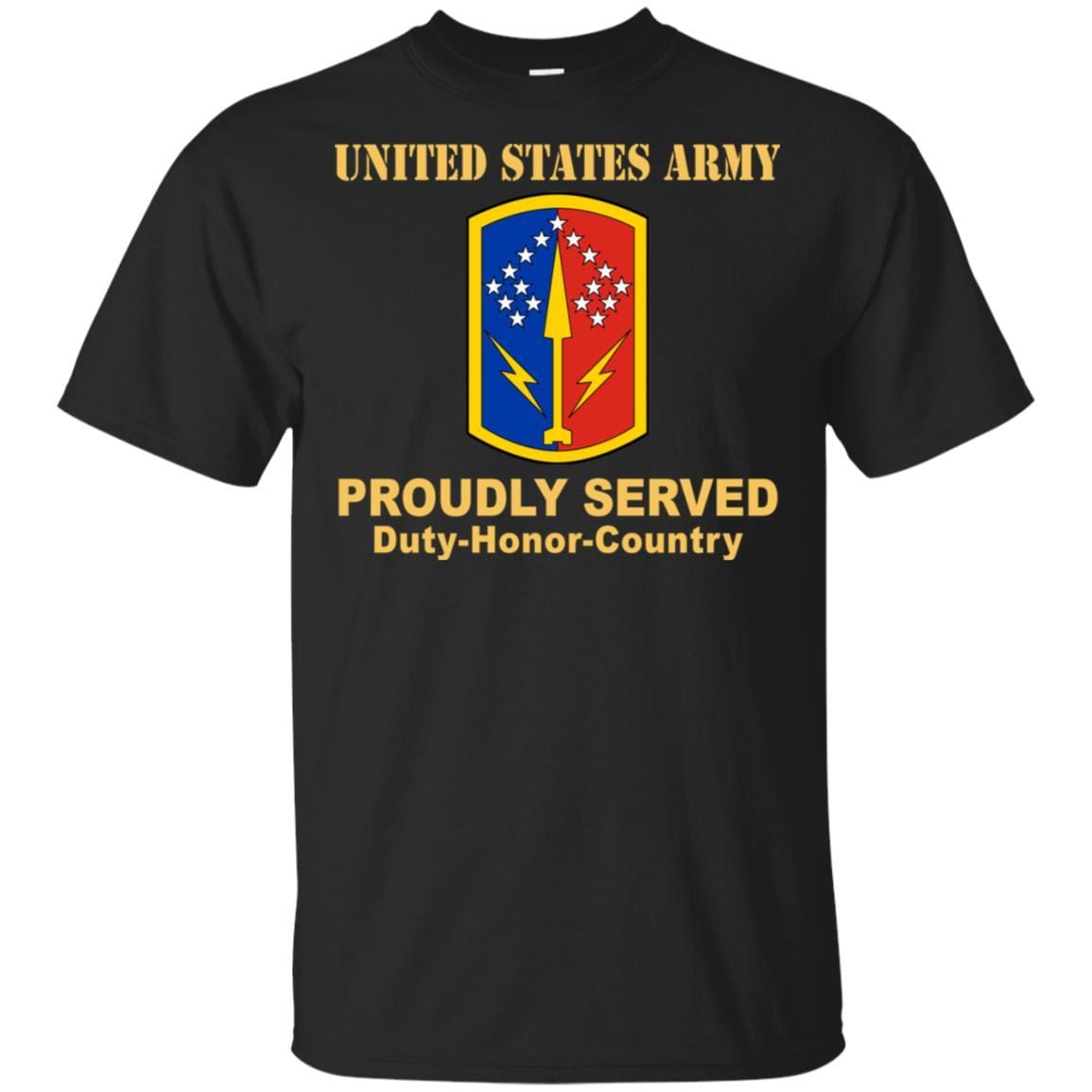 US ARMY 174 AIR DEFENSE ARTILLERY BRIGADE - Proudly Served T-Shirt On Front For Men-TShirt-Army-Veterans Nation