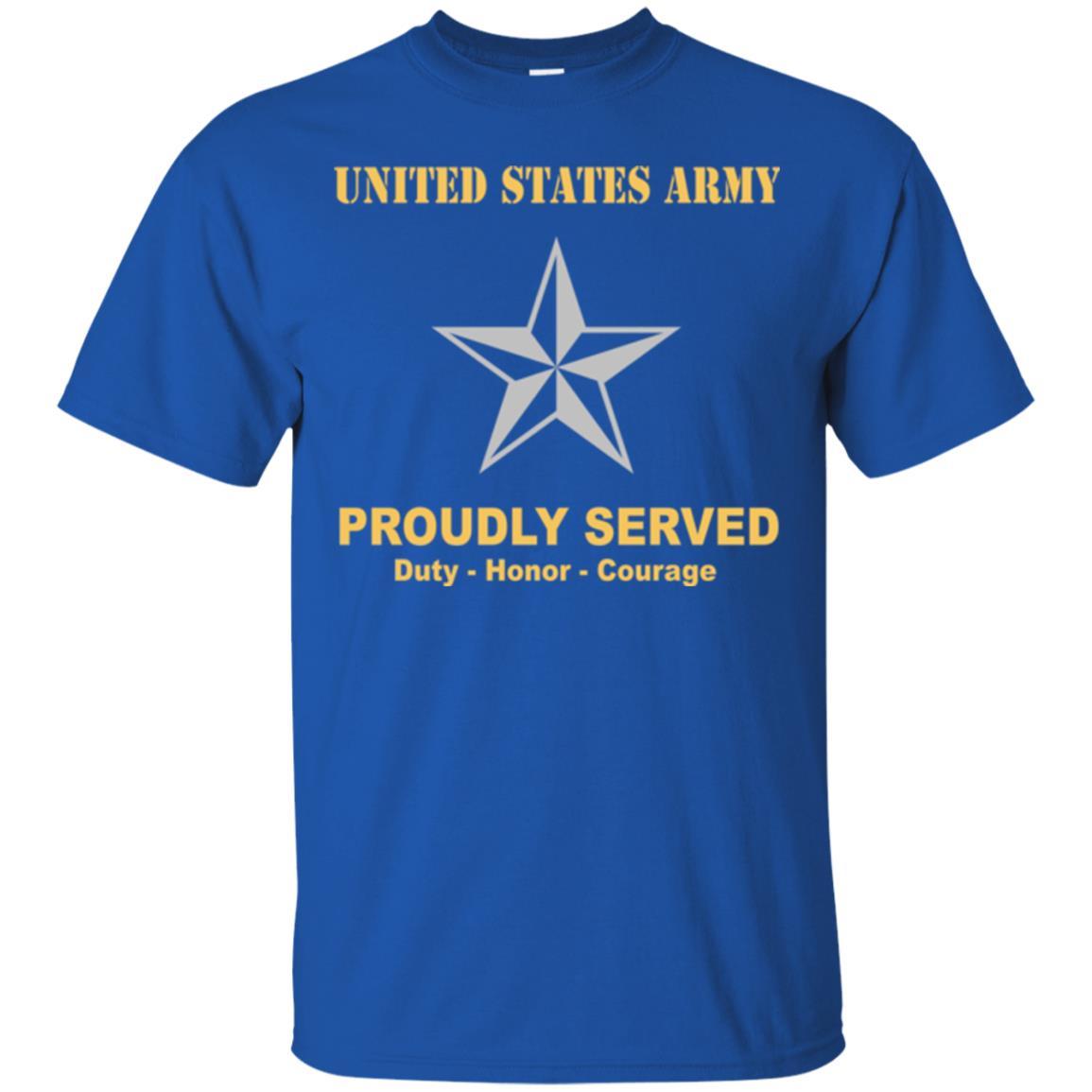US Army O-7 Brigadier General O7 BG General Officer Ranks Men Front Shirt US Army Rank-TShirt-Army-Veterans Nation