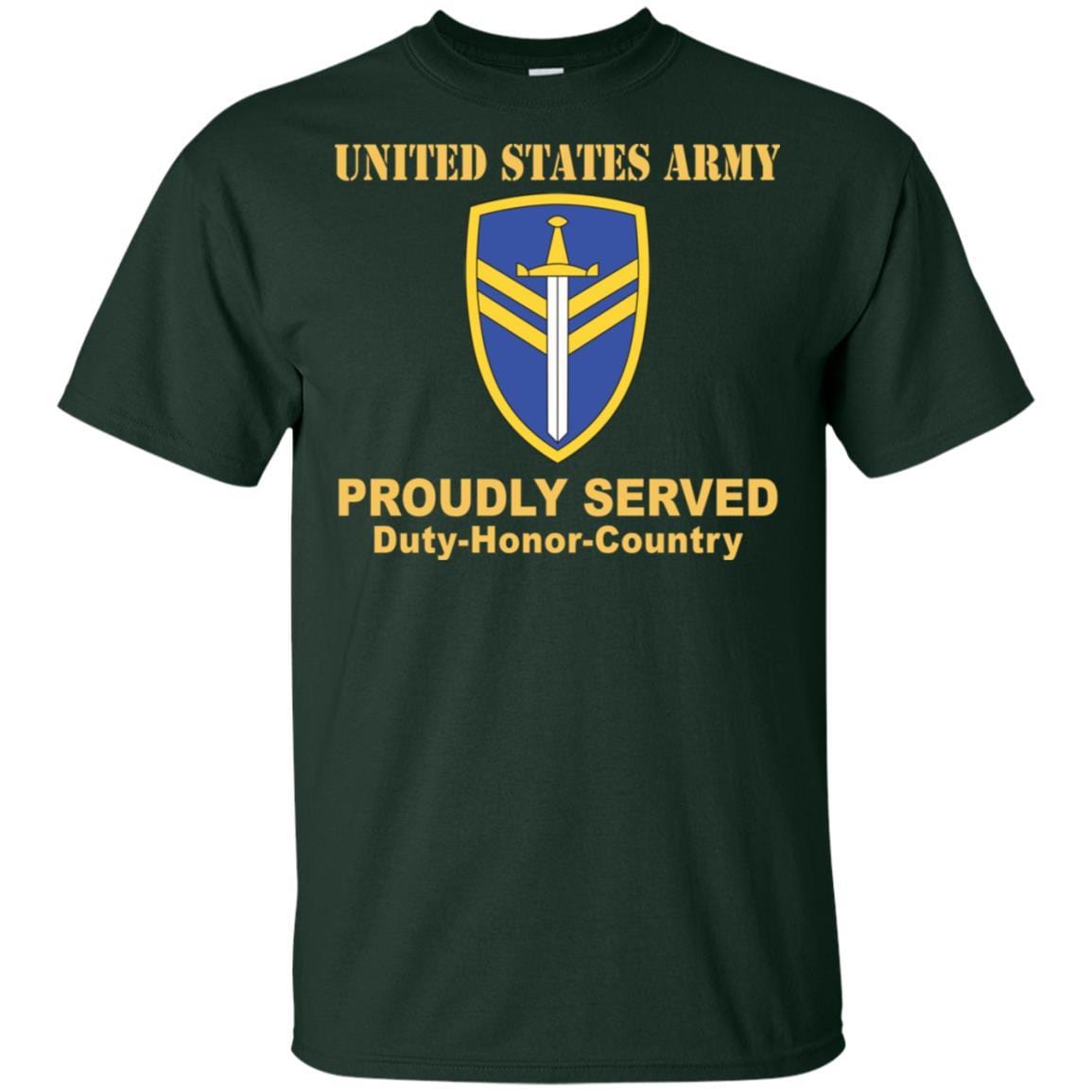 US ARMY 2ND SUPPORT COMMAND- Proudly Served T-Shirt On Front For Men-TShirt-Army-Veterans Nation