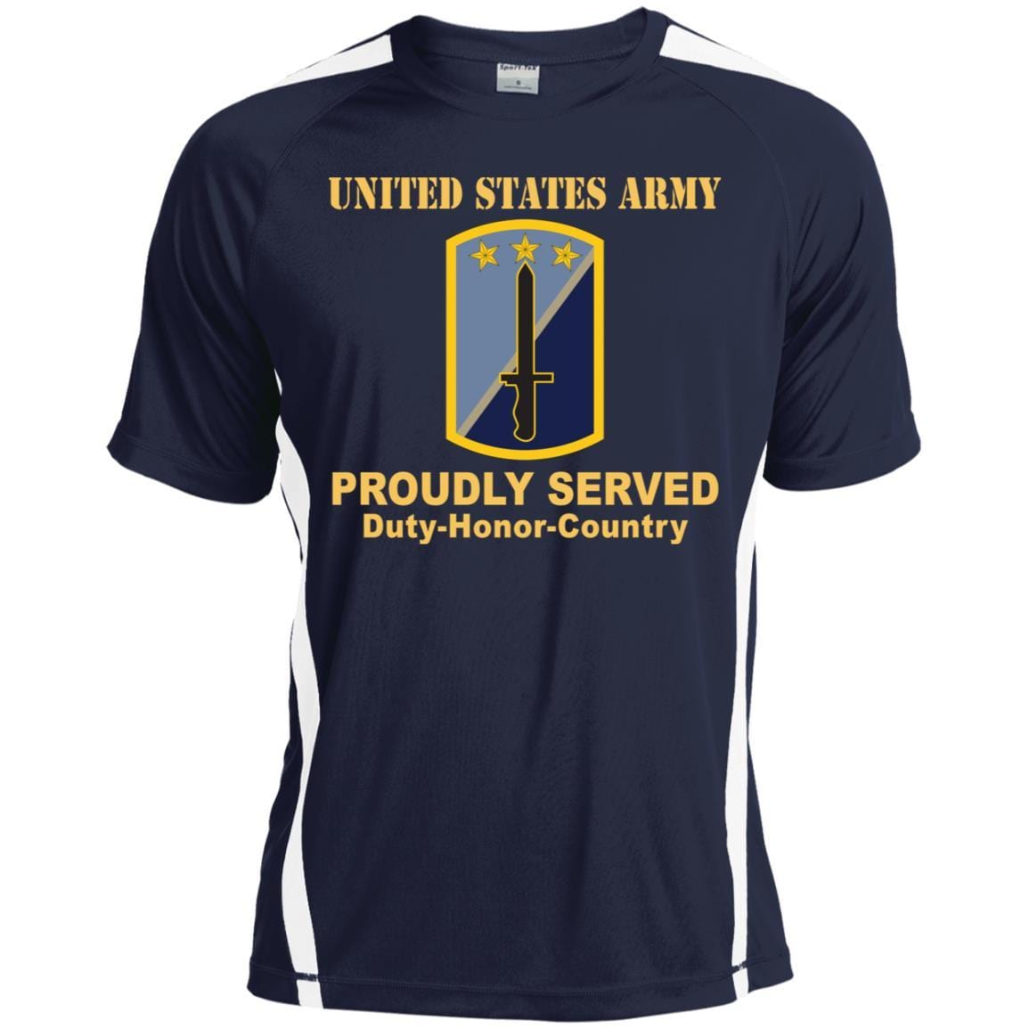 US ARMY 170TH INFANTRY BRIGADE- Proudly Served T-Shirt On Front For Men-TShirt-Army-Veterans Nation