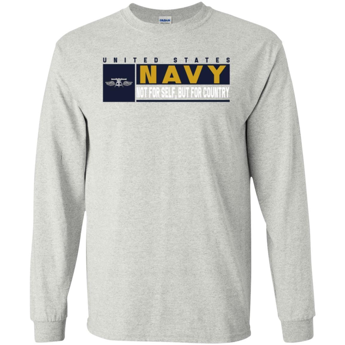 Navy Aviation Fire Control Tech Navy AQ- Not for self Long Sleeve - Pullover Hoodie-TShirt-Navy-Veterans Nation