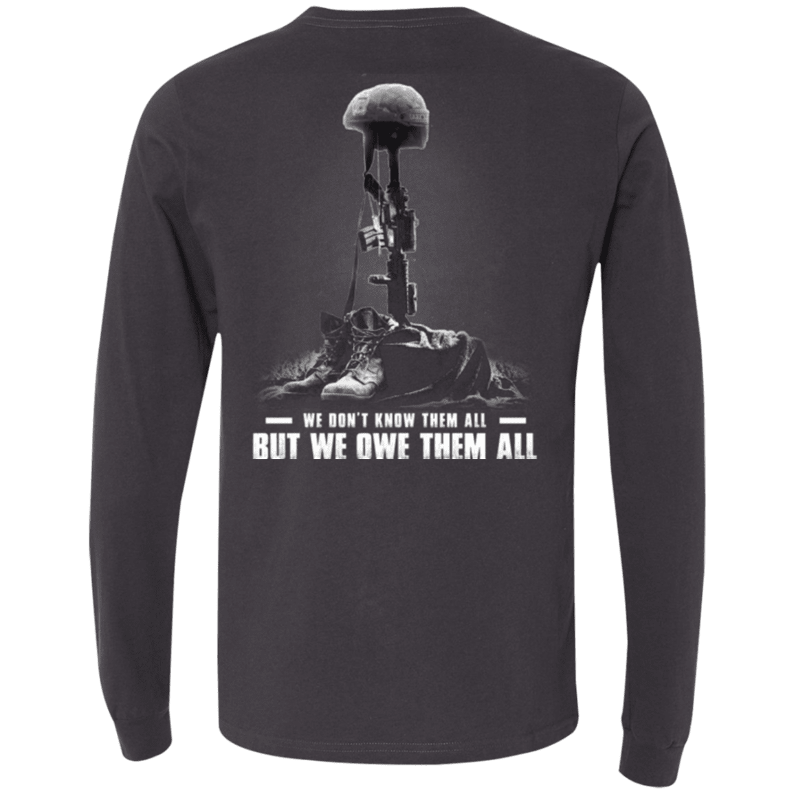 Military T-Shirt "Veteran - We Own Them All" - Men Back-TShirt-General-Veterans Nation