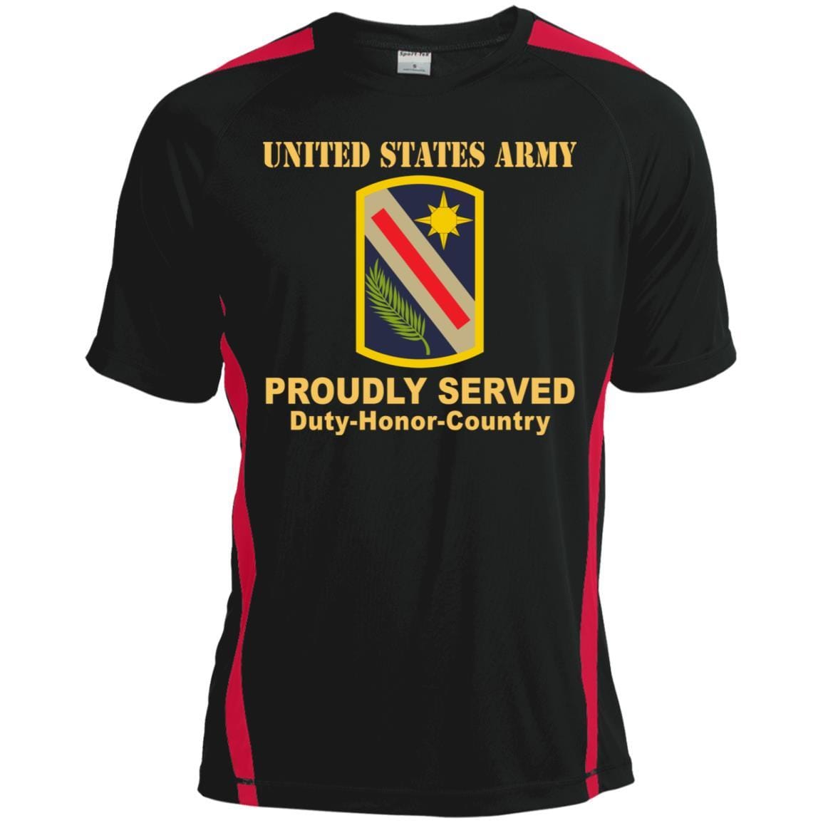 US ARMY 321 SUSTAINMENT BRIGADE- Proudly Served T-Shirt On Front For Men-TShirt-Army-Veterans Nation