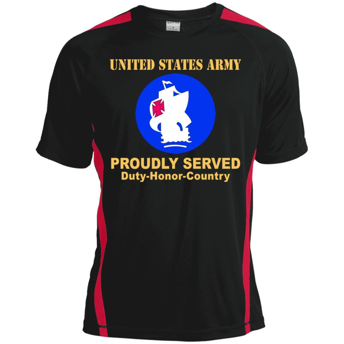 US ARMY SOUTH CSIB- Proudly Served T-Shirt On Front For Men-TShirt-Army-Veterans Nation