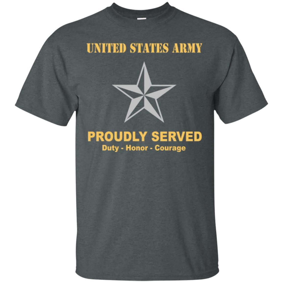 US Army O-7 Brigadier General O7 BG General Officer Ranks Men Front Shirt US Army Rank-TShirt-Army-Veterans Nation