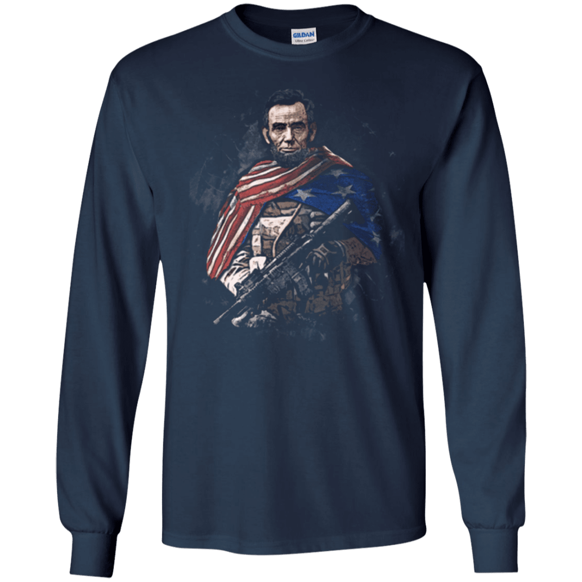 Military T-Shirt "Independent Day - Abraham Lincoln Soldier Presidents"-TShirt-General-Veterans Nation