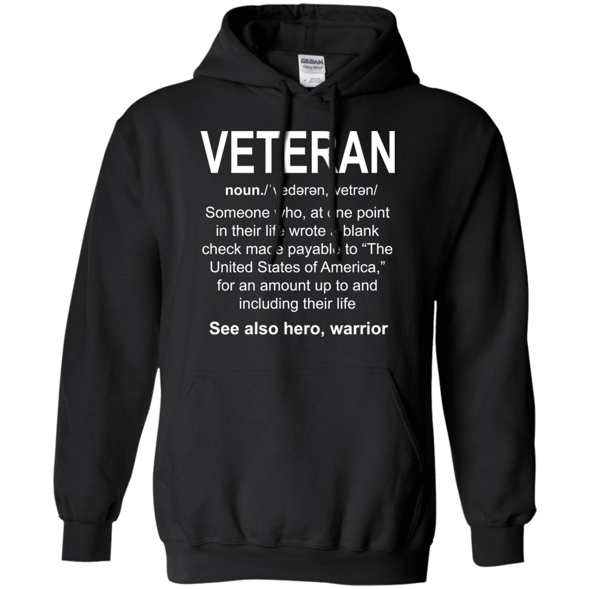 Military T-Shirt "Who Is A Veteran Men" Front-TShirt-General-Veterans Nation