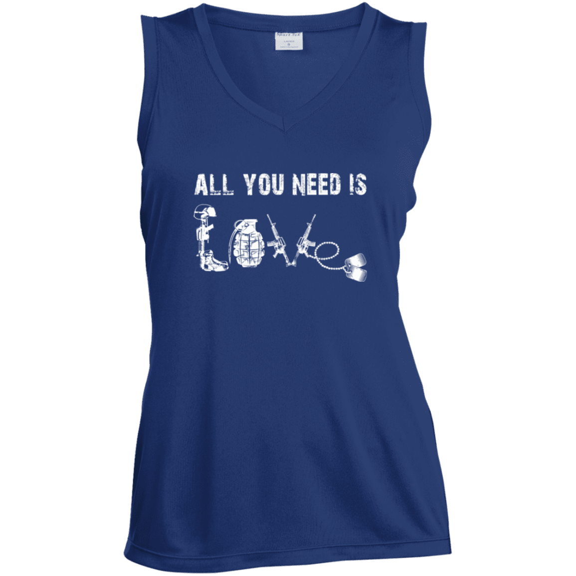 Military T-Shirt "All You Need is Love Veteran"-TShirt-General-Veterans Nation