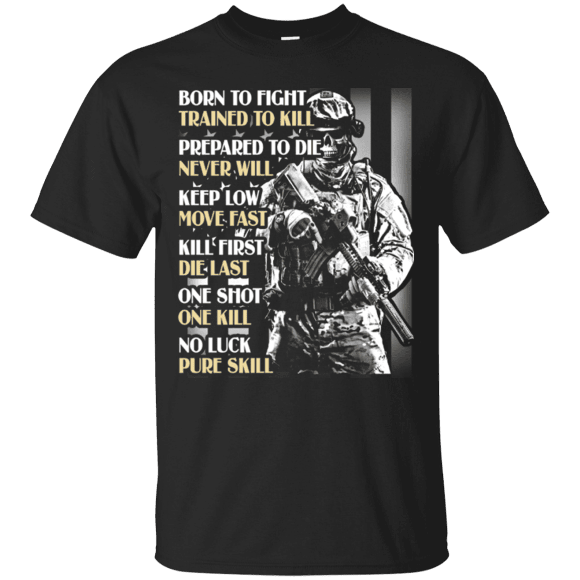 Military T-Shirt "Veteran Skill"-TShirt-General-Veterans Nation