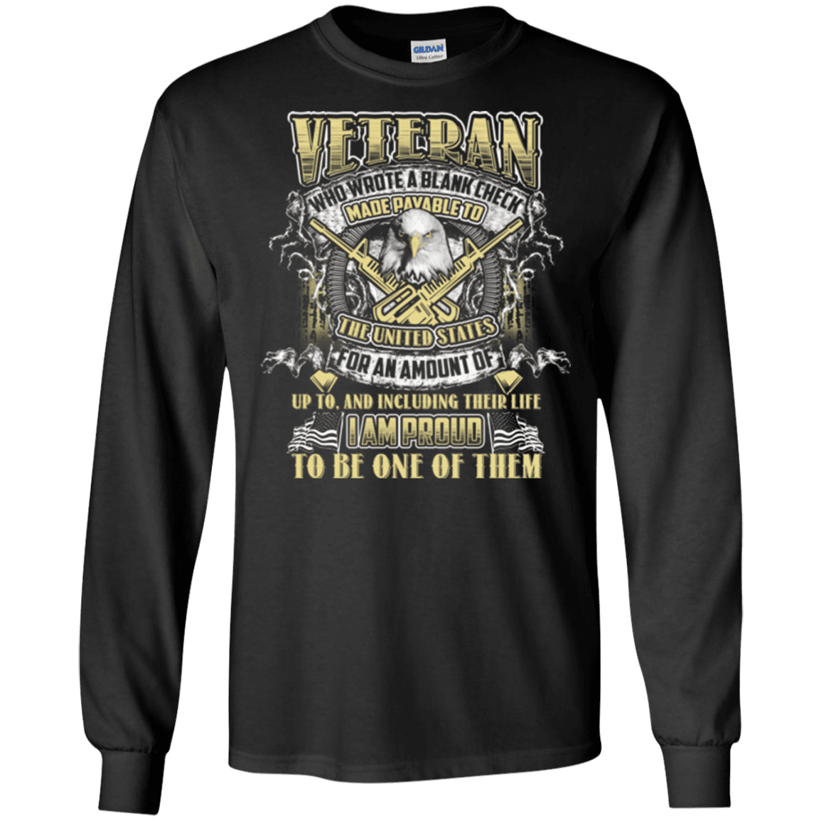 Military T-Shirt "Proud To Be Veteran"-TShirt-General-Veterans Nation