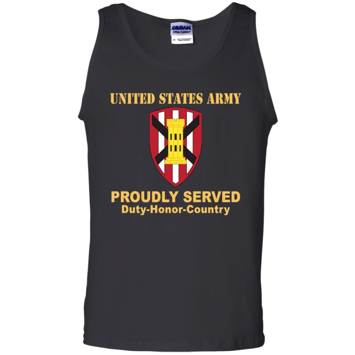 US ARMY 7TH ENGINEER BRIGADE- Proudly Served T-Shirt On Front For Men-TShirt-Army-Veterans Nation