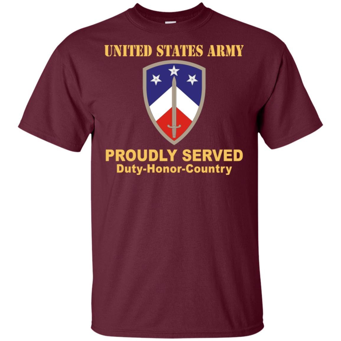 US ARMY 230 SUSTAINMENT BRIGADE- Proudly Served T-Shirt On Front For Men-TShirt-Army-Veterans Nation