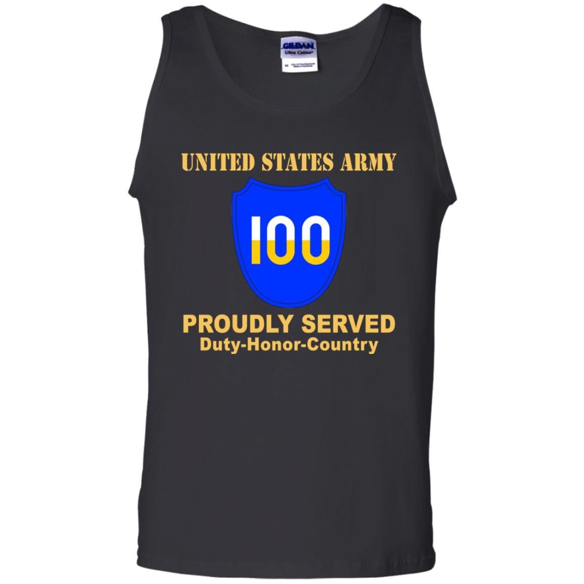 US ARMY 100TH TRAINING DIVISION - Proudly Served T-Shirt On Front For Men-TShirt-Army-Veterans Nation