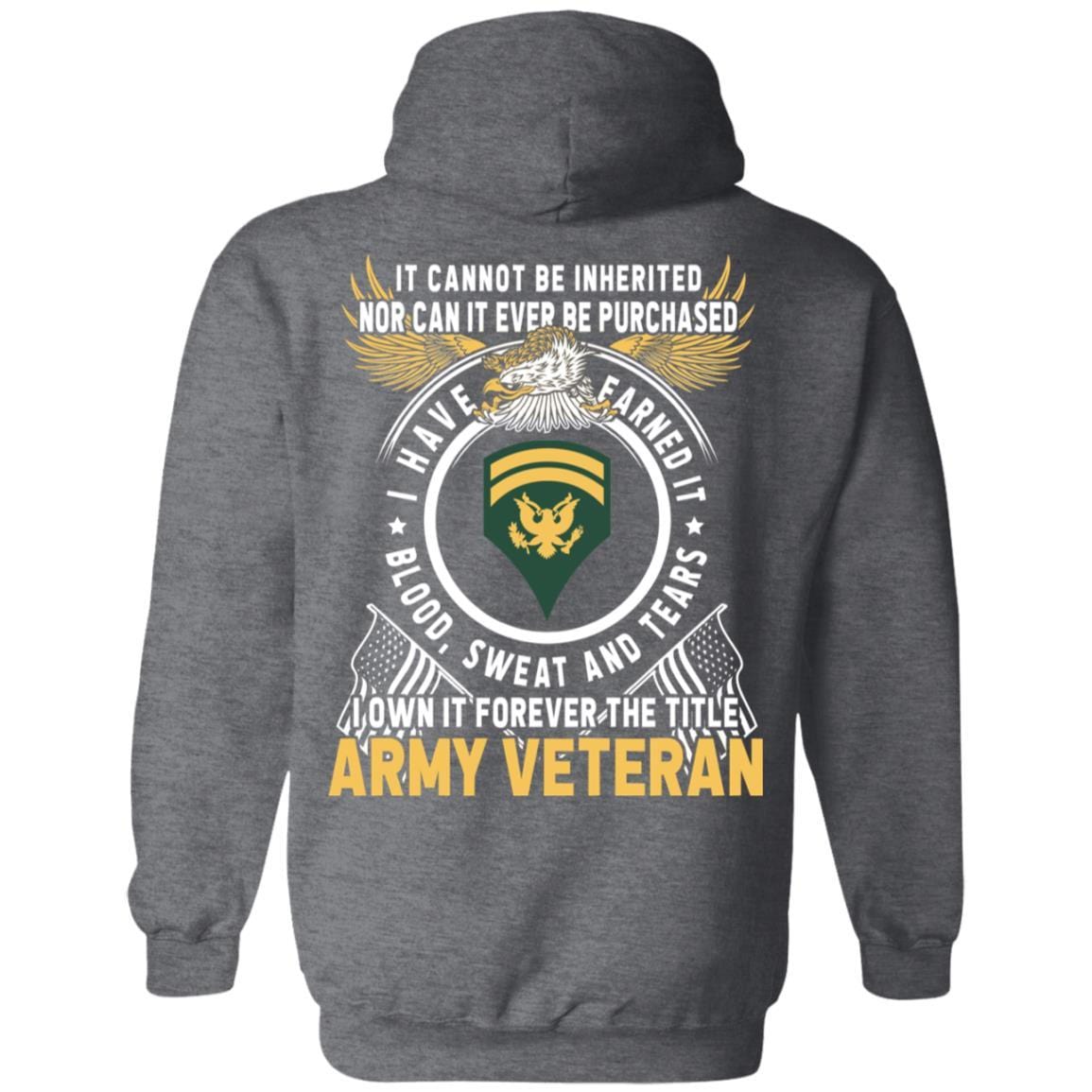US Army E-6 SPC E6 Specialist Ranks T-Shirt For Men On Back-TShirt-Army-Veterans Nation