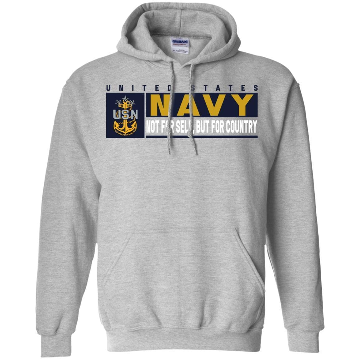 US Navy E-9 Master Chief Petty Officer Of The Navy MCPON Not For Self, But For Country Long Sleeve - Pullover Hoodie-TShirt-Navy-Veterans Nation