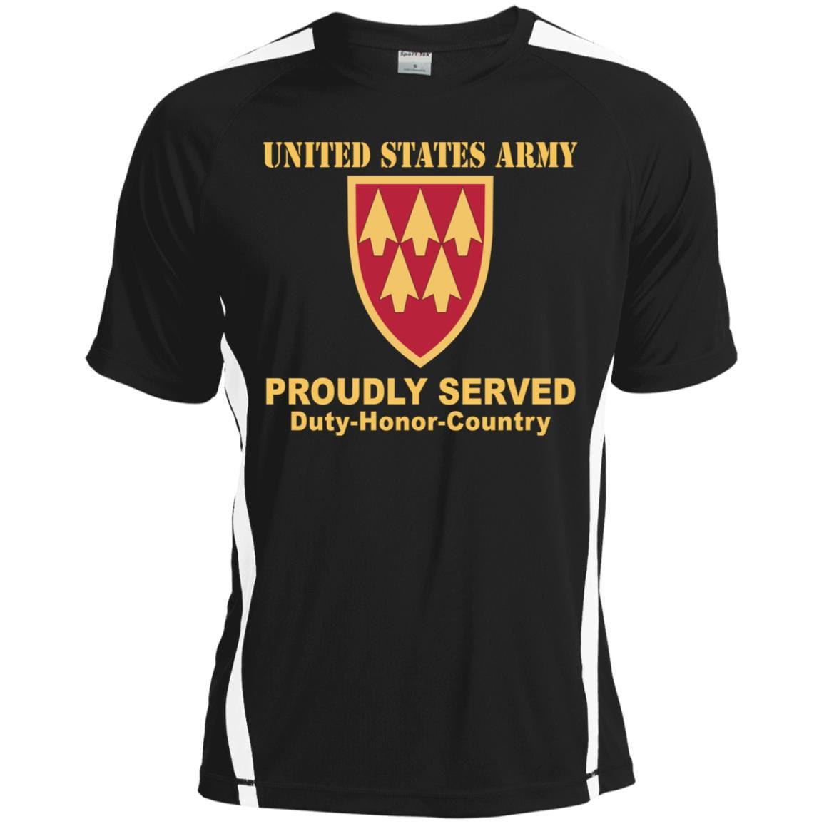 US ARMY 32ND AIR AND MISSILE DEFENSE COMMAND - Proudly Served T-Shirt On Front For Men-TShirt-Army-Veterans Nation