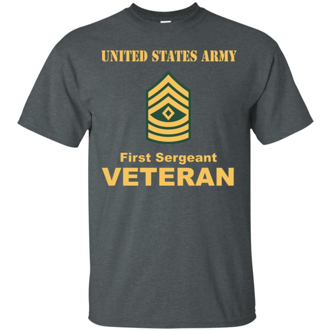 US Army E-8 First Sergeant E8 1SG Noncommissioned Officer Veteran Men T Shirt On Front-TShirt-Army-Veterans Nation