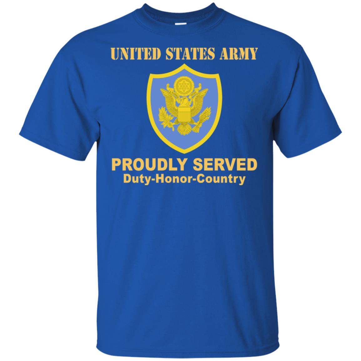 US ARMY PERSONNEL IN DOD AND JOINT ACTIVITIES- Proudly Served T-Shirt On Front For Men-TShirt-Army-Veterans Nation