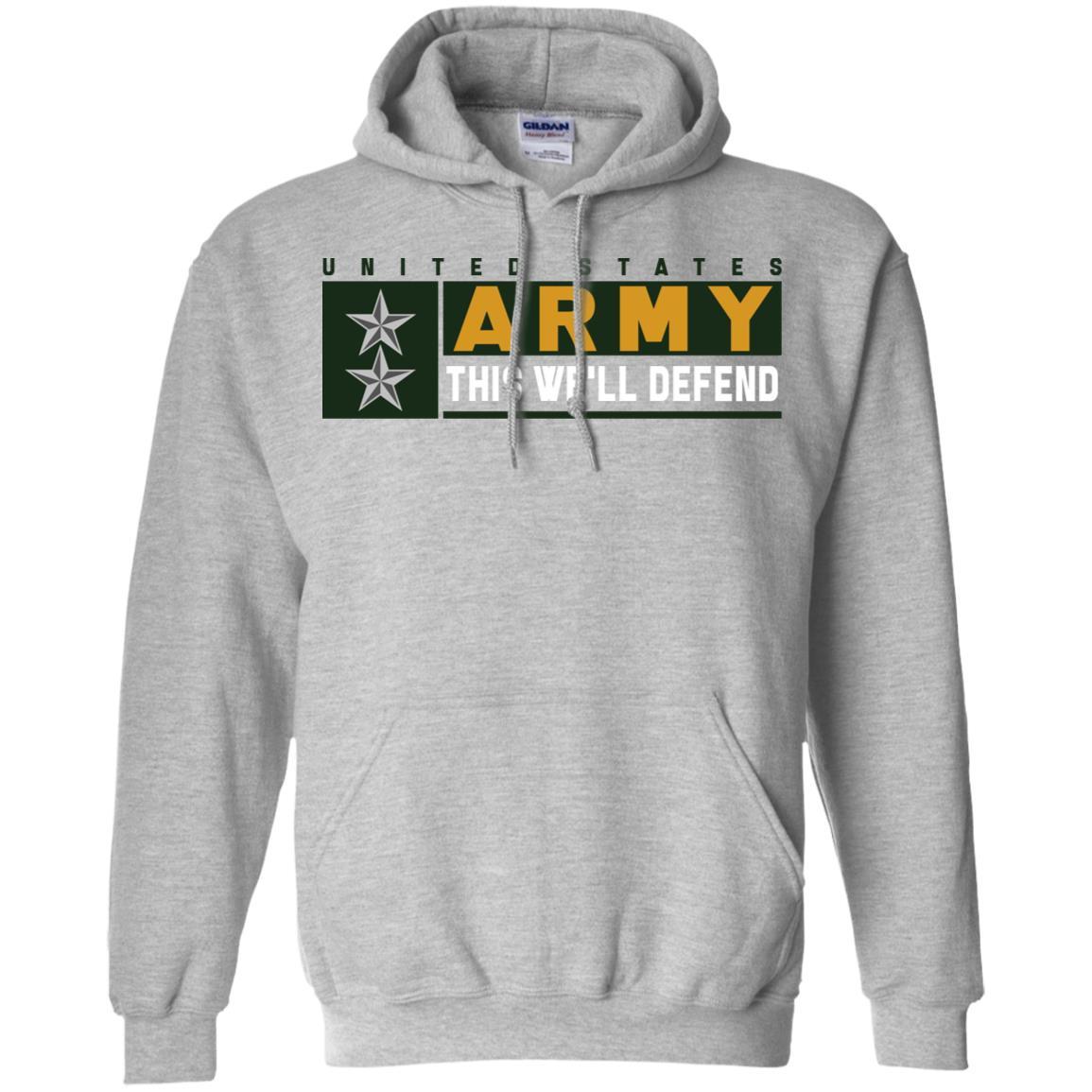 US Army O-8 This We Will Defend Long Sleeve - Pullover Hoodie-TShirt-Army-Veterans Nation