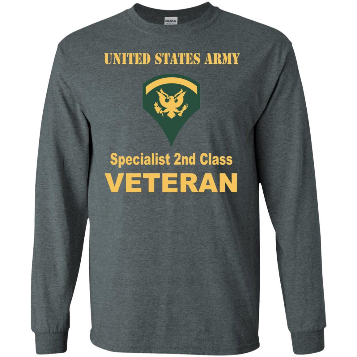 US Army E-5 SPC E5 Specialist Specialist 2nd Class Veteran Men T Shirt On Front-TShirt-Army-Veterans Nation