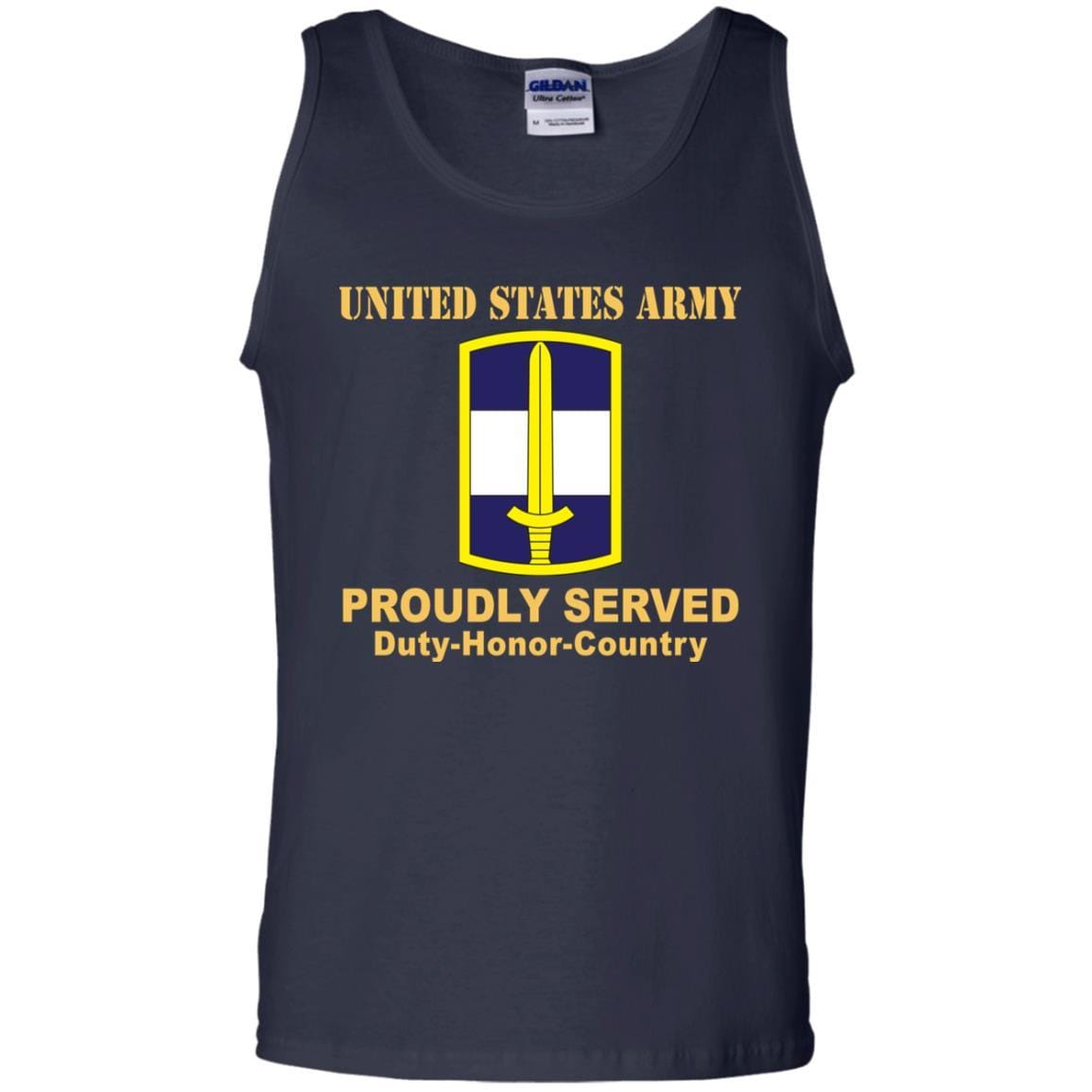 US ARMY 308 CIVIL AFFAIRS BRIGADE- Proudly Served T-Shirt On Front For Men-TShirt-Army-Veterans Nation