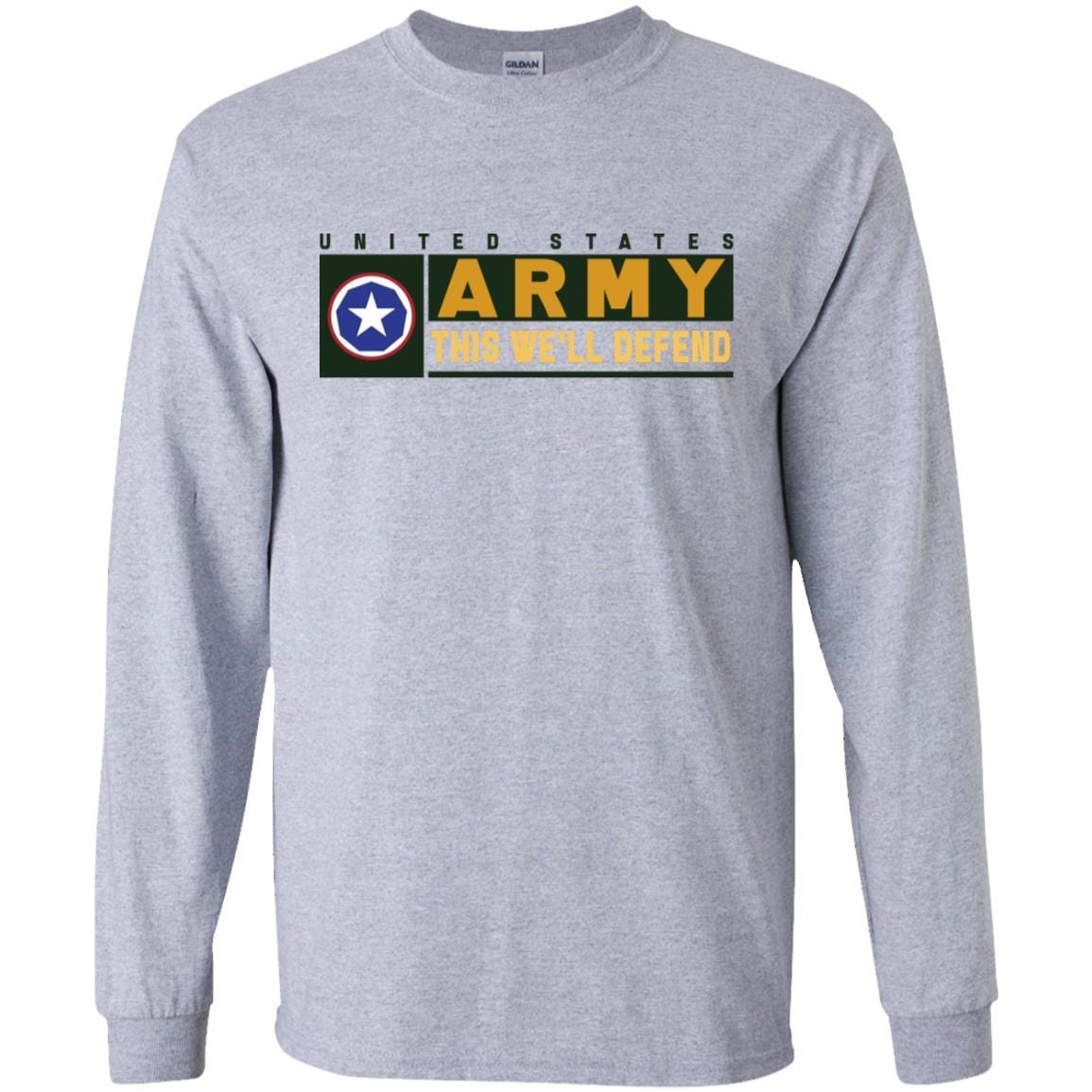 US Army 9TH SUPPORT COMMAND- This We'll Defend T-Shirt On Front For Men-TShirt-Army-Veterans Nation