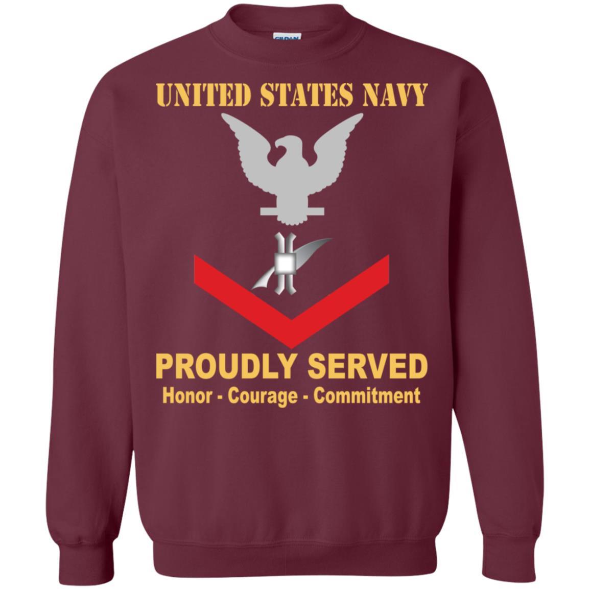 Navy Legalman Navy LN E-4 Rating Badges Proudly Served T-Shirt For Men On Front-TShirt-Navy-Veterans Nation