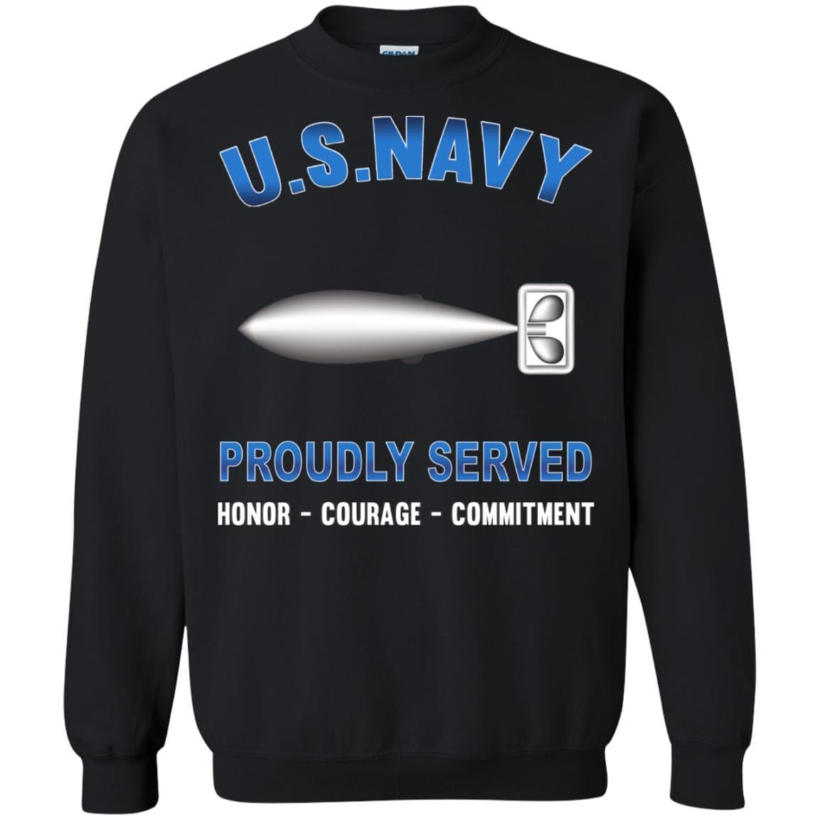 U.S Navy Torpedoman's mate Navy TM - Proudly Served T-Shirt For Men On Front-TShirt-Navy-Veterans Nation