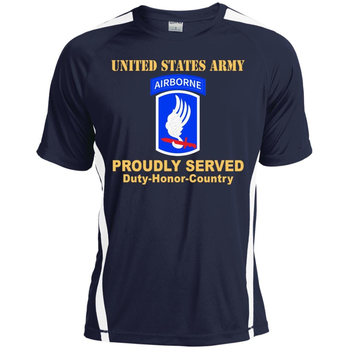US ARMY 173RD AIRBORNE BRIGADE- Proudly Served T-Shirt On Front For Men-TShirt-Army-Veterans Nation