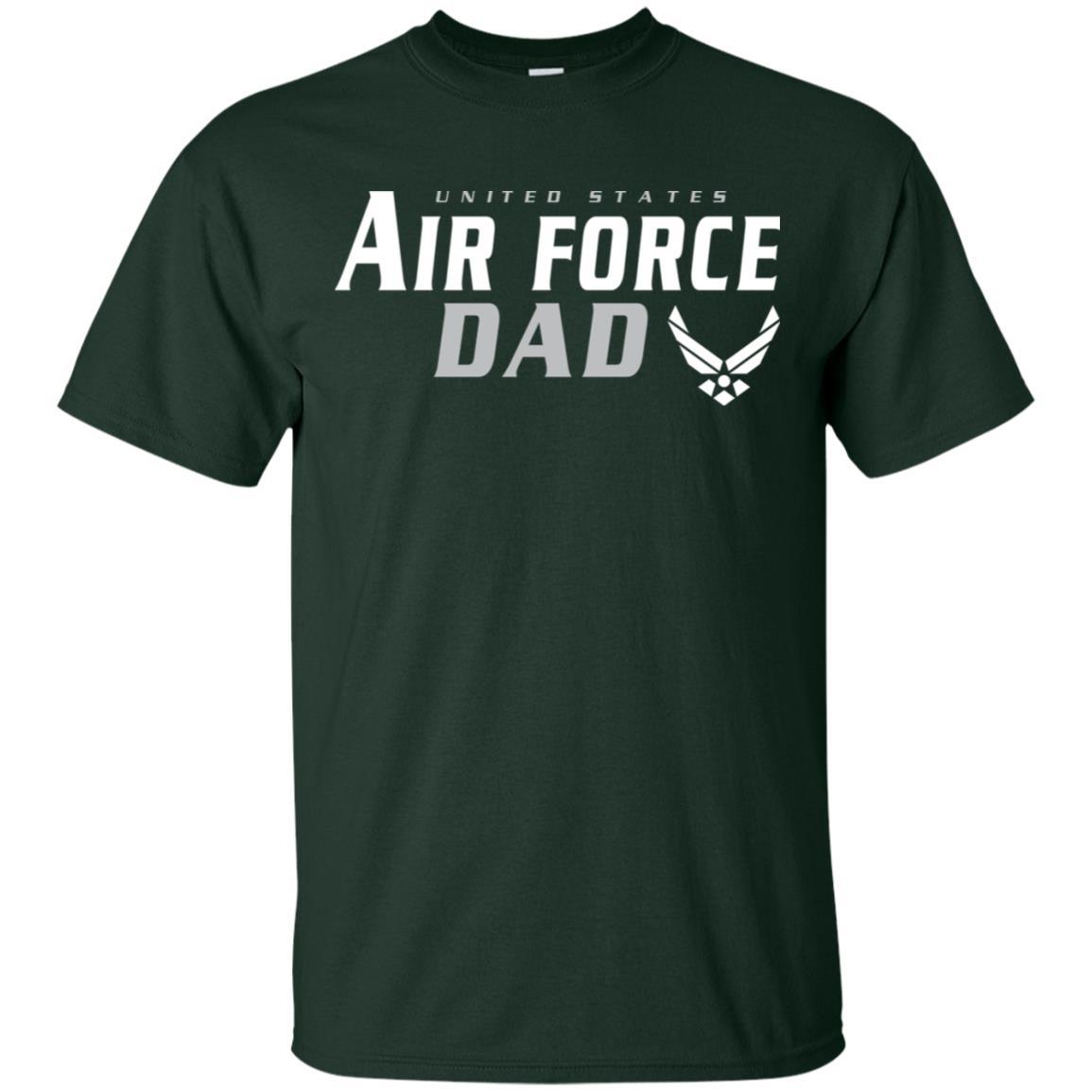 US Air Force Dad T-Shirt On Front-TShirt-USAF-Veterans Nation
