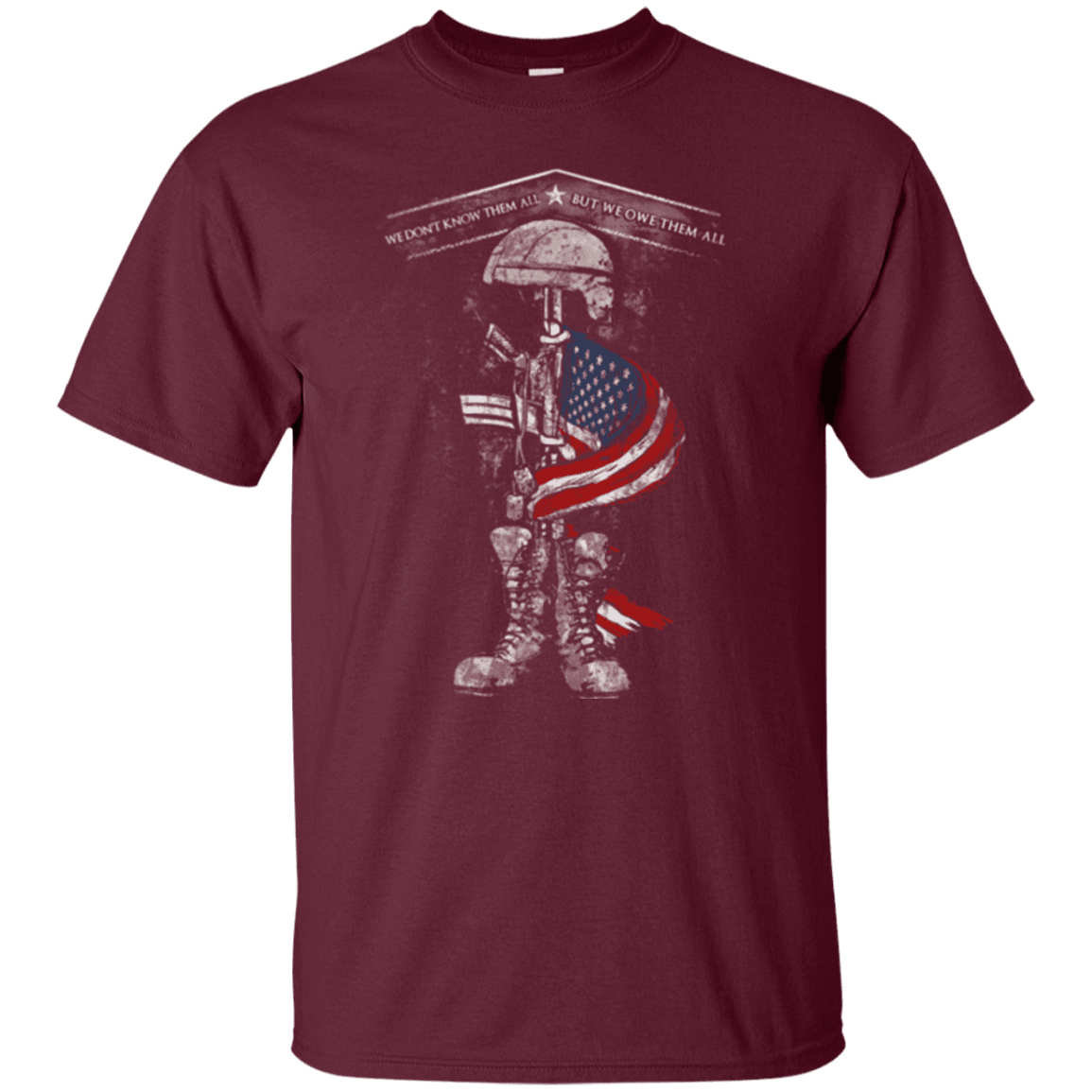 Military T-Shirt "WE OWE THEM ALL"-TShirt-General-Veterans Nation