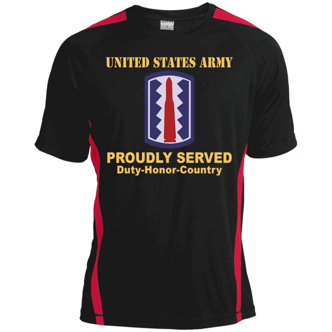 US ARMY 197TH INFANTRY BRIGADE - Proudly Served T-Shirt On Front For Men-TShirt-Army-Veterans Nation