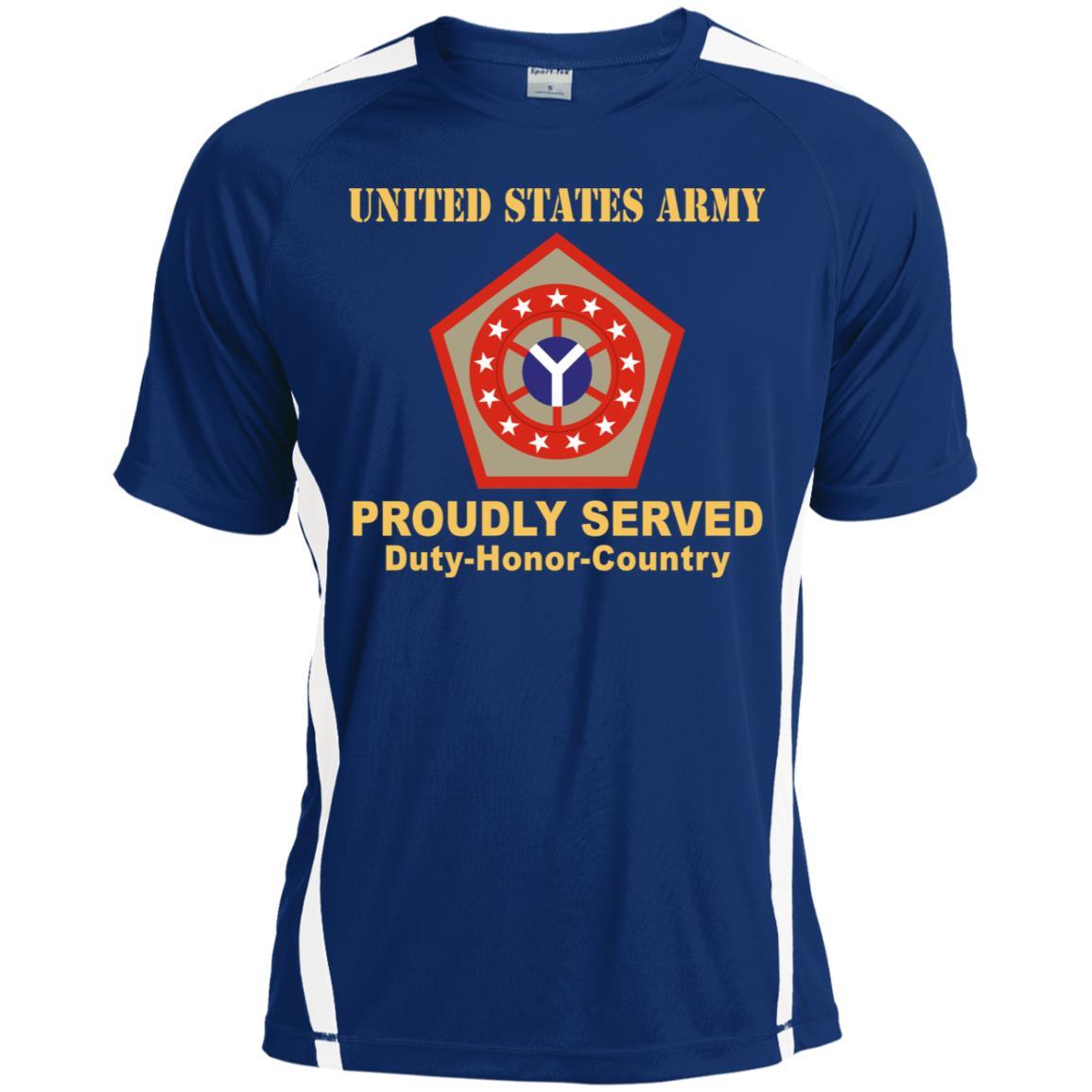 US ARMY 108 SUSTAINMENT BRIGADE - Proudly Served T-Shirt On Front For Men-TShirt-Army-Veterans Nation
