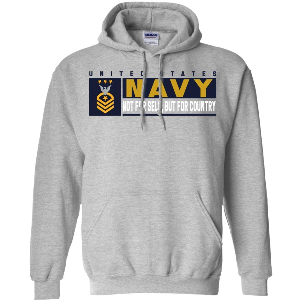 US Navy E-9 Master Chief Petty Officer Of The Navy E9 MCPON Not For Self, But For Country Long Sleeve - Pullover Hoodie-TShirt-Navy-Veterans Nation