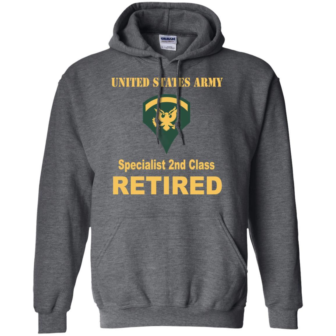 US Army E-5 SPC E5 Specialist Specialist 2nd Class Reired Men T Shirt On Front-TShirt-Army-Veterans Nation