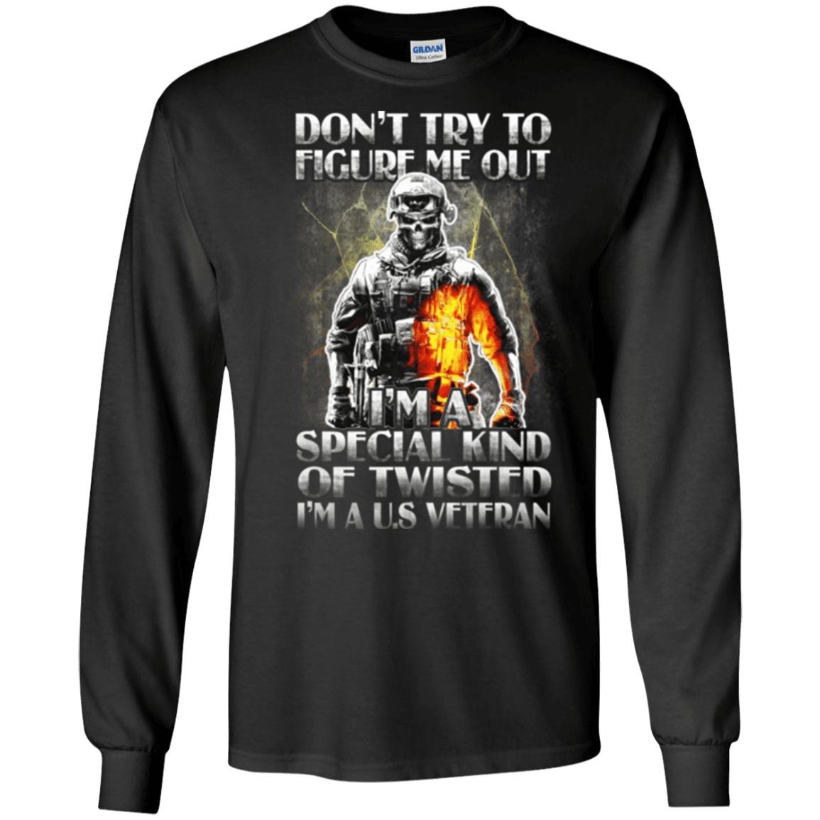 Military T-Shirt "Don't Try to Figure Me Out - I'm A US Veteran"-TShirt-General-Veterans Nation