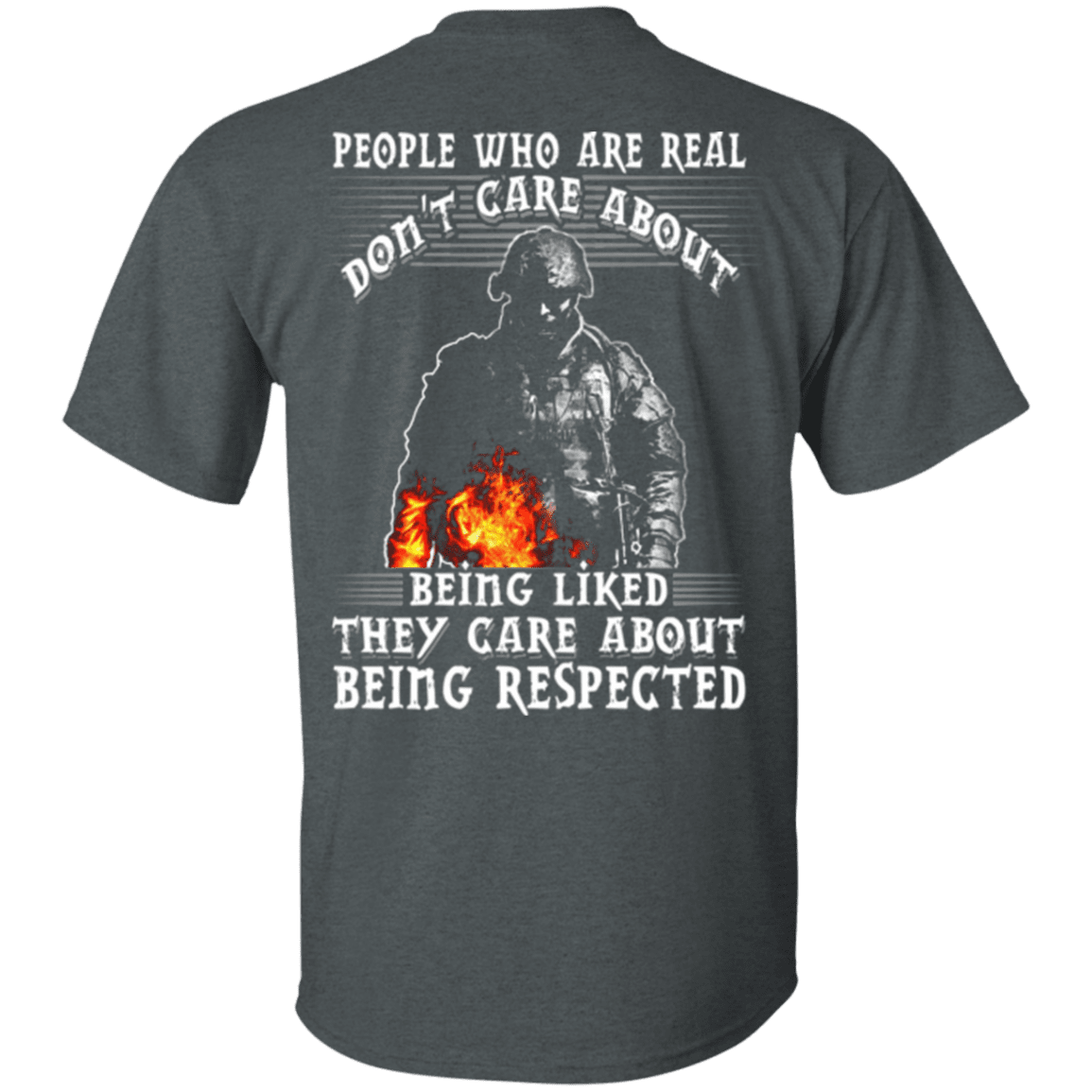 Military T-Shirt "Veteran - They Care About Being Respected"-TShirt-General-Veterans Nation