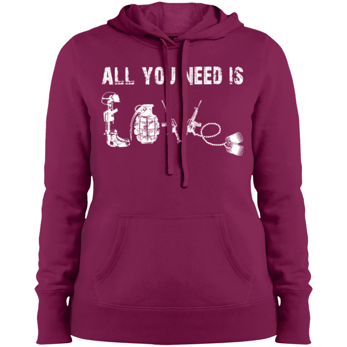 Military T-Shirt "All You Need is Love Veteran"-TShirt-General-Veterans Nation