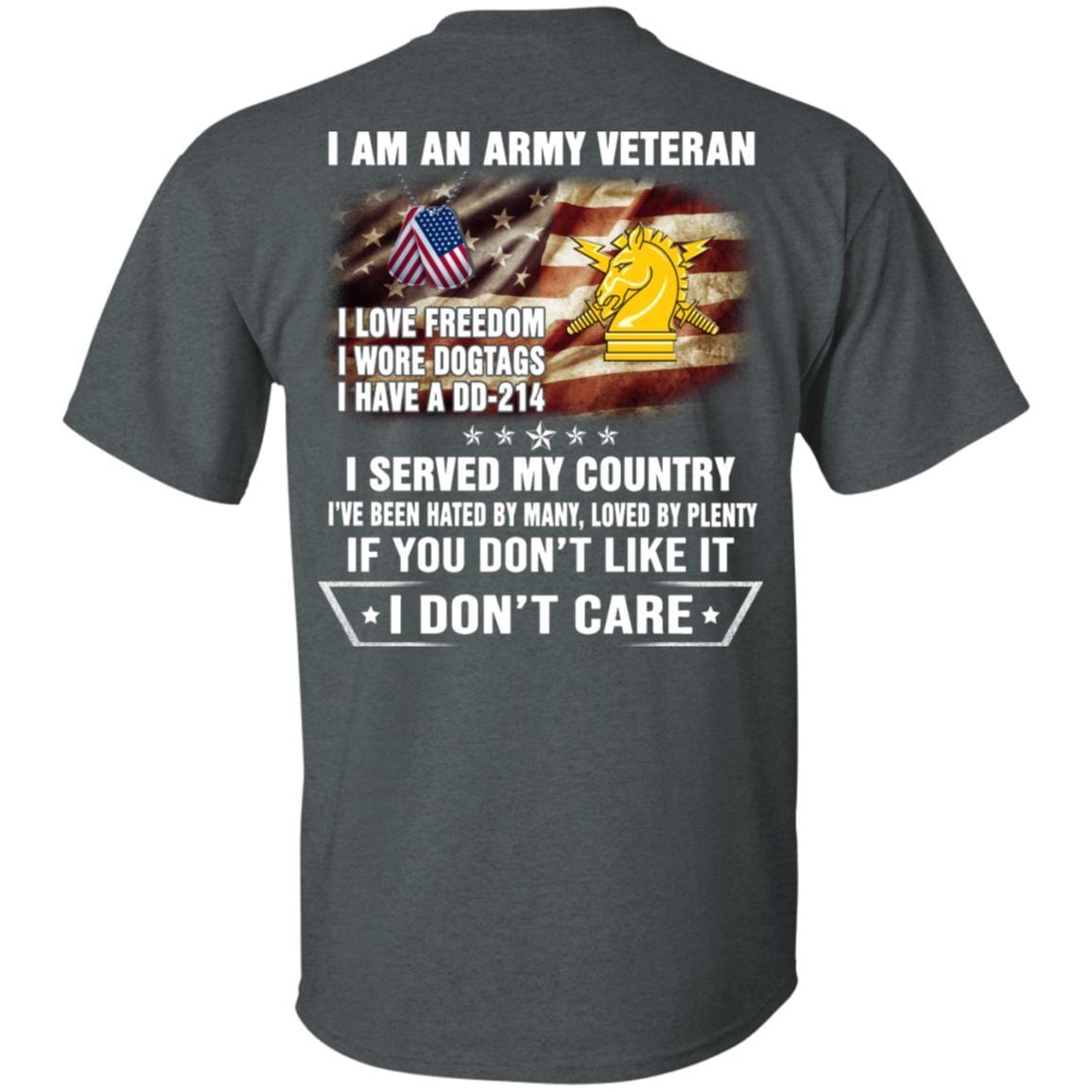 T-Shirt "I Am An Army Psychological Ops Veteran" On Back-TShirt-Army-Veterans Nation