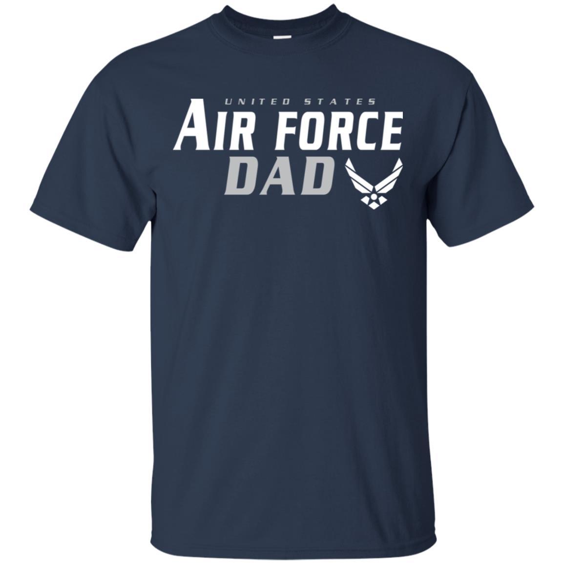 US Air Force Dad T-Shirt On Front-TShirt-USAF-Veterans Nation