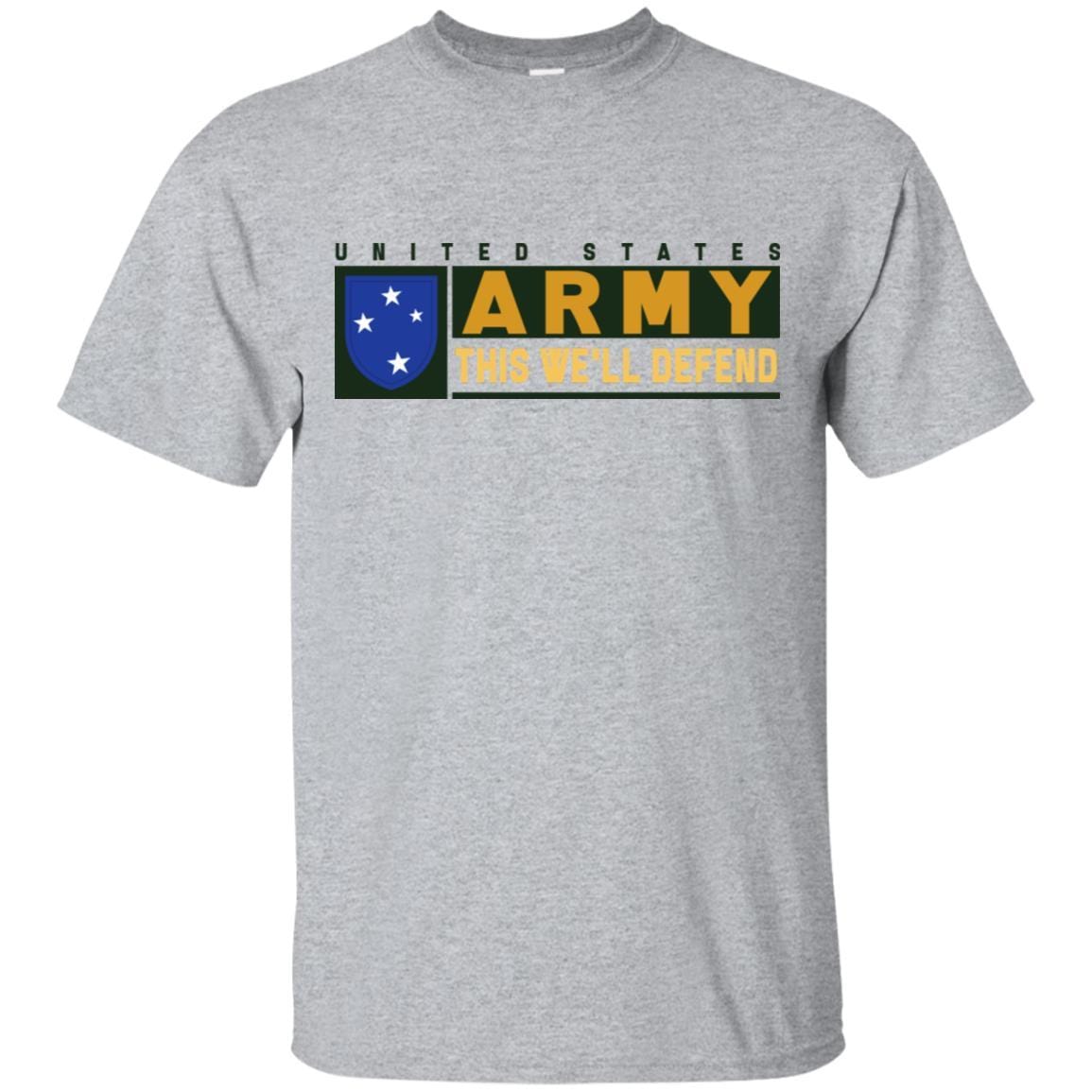 US Army 23rd Infantry Division- This We'll Defend T-Shirt On Front For Men-TShirt-Army-Veterans Nation