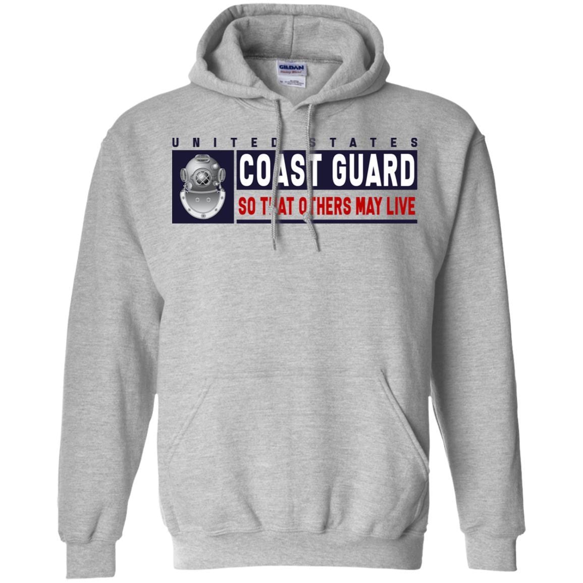 US Coast Guard Diver ND Logo- So that others may live Long Sleeve - Pullover Hoodie-TShirt-USCG-Veterans Nation