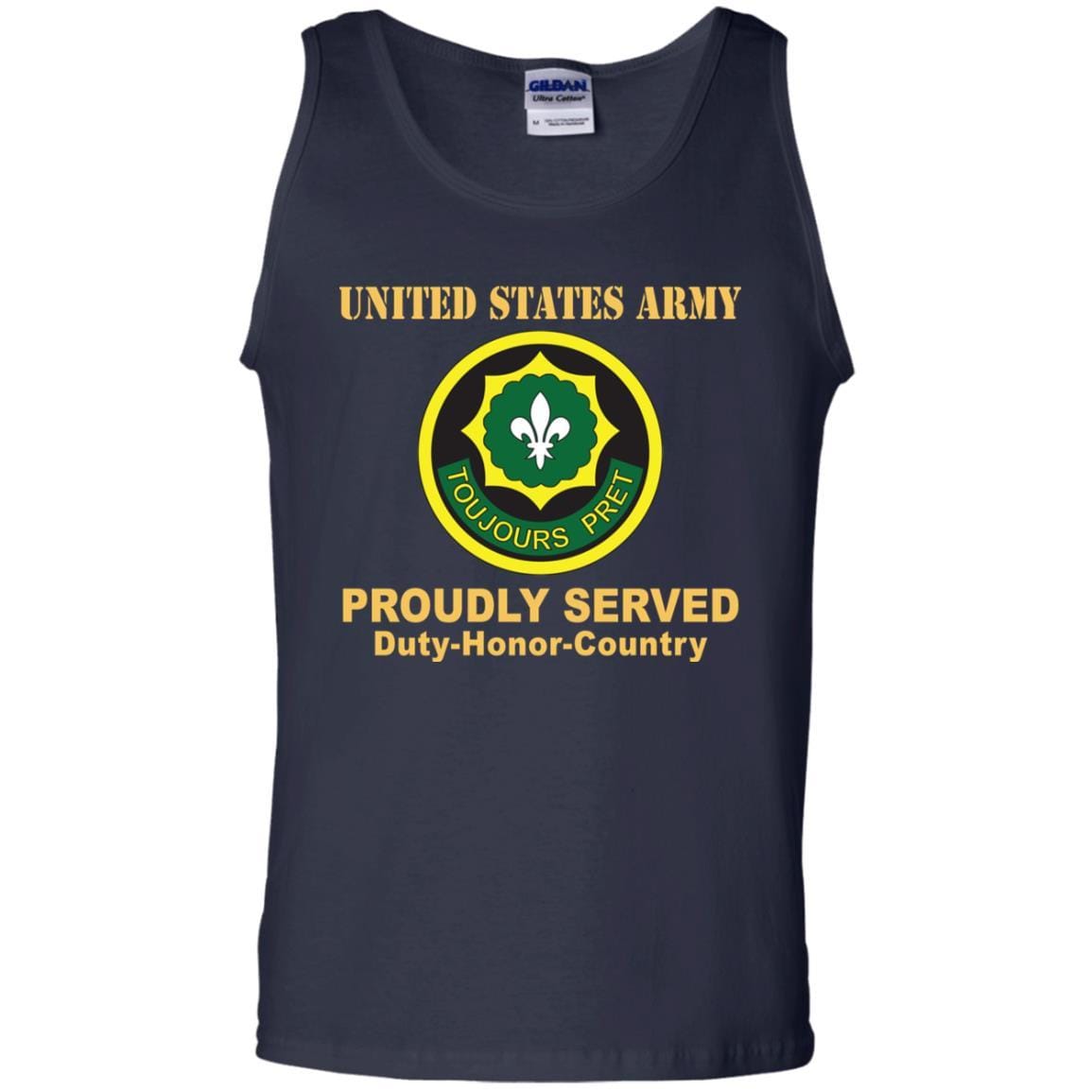 US ARMY 2ND CAVALRY REGIMENT- Proudly Served T-Shirt On Front For Men-TShirt-Army-Veterans Nation