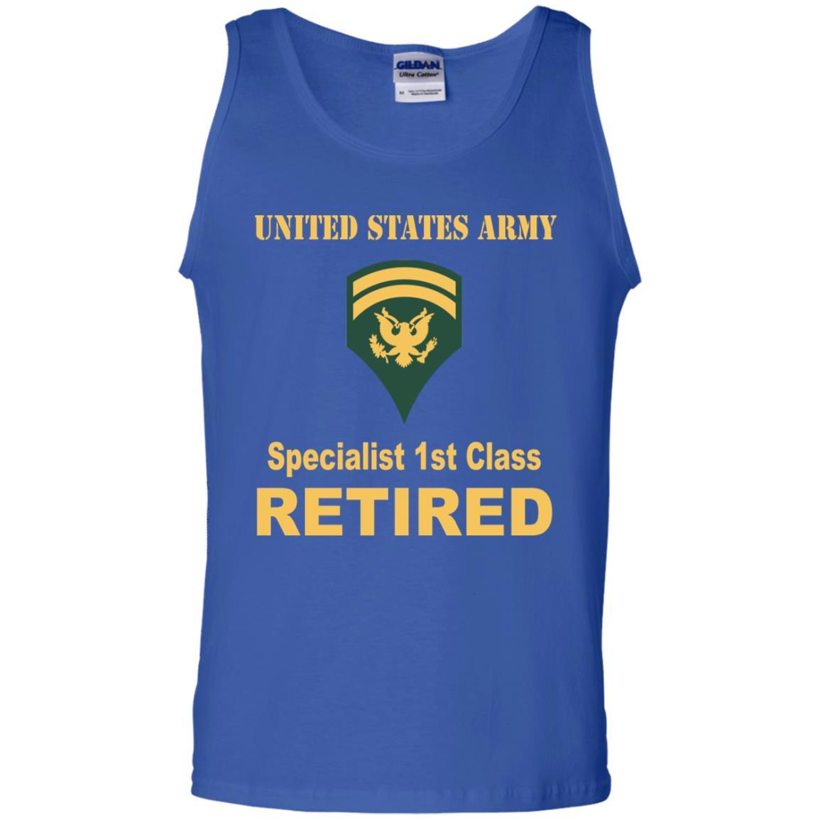 US Army E-6 SPC E6 Specialist Specialist 1st Class Reired Men T Shirt On Front-TShirt-Army-Veterans Nation