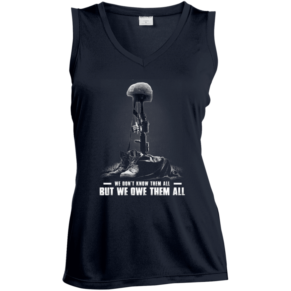 Military T-Shirt "Veteran - We Own Them All - Women" Front-TShirt-General-Veterans Nation