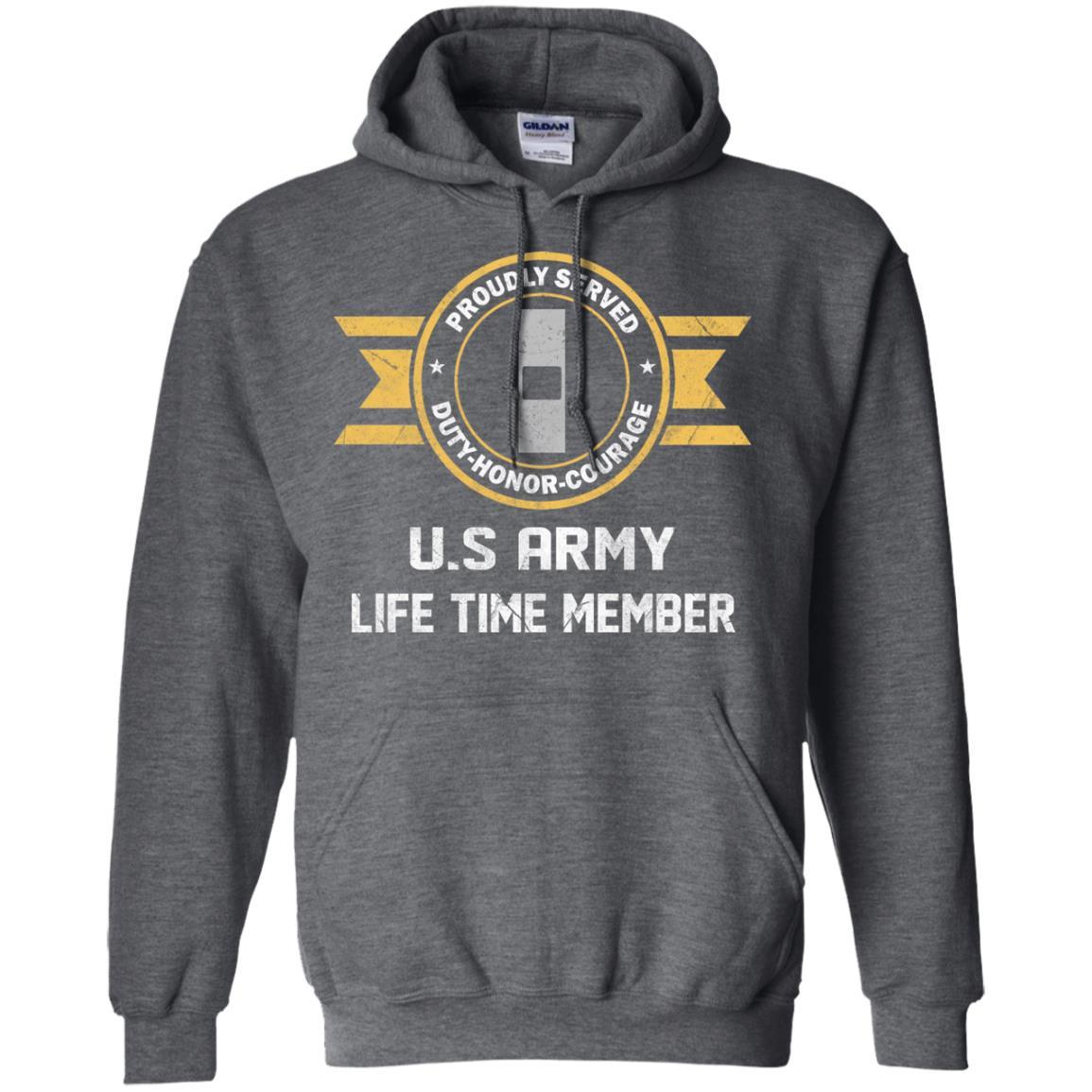 Life Time Member - US Army W-1 Warrant Officer 1 W1 WO1 Warrant Officer Ranks Men T Shirt On Front-TShirt-Army-Veterans Nation