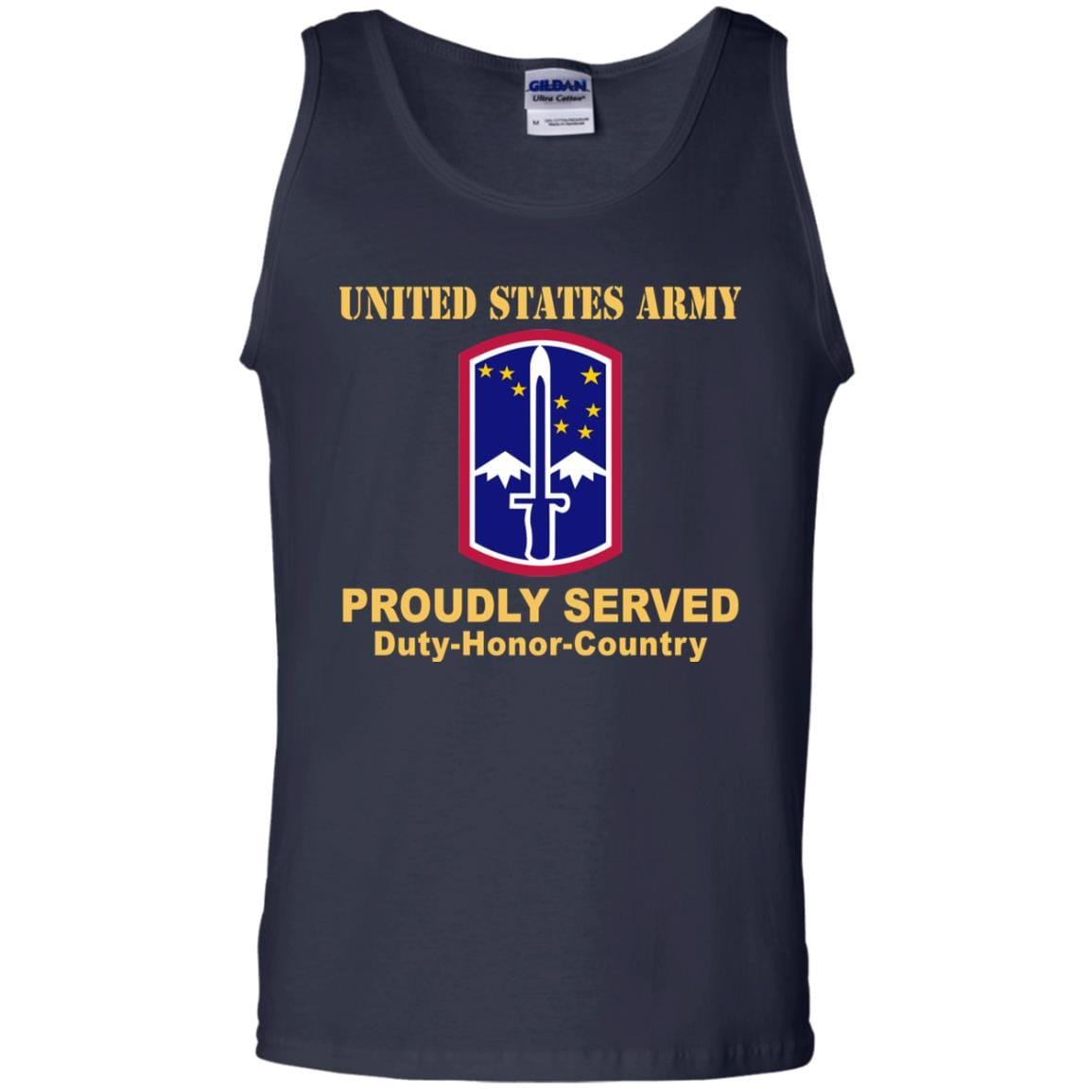 US ARMY 172ND INFANTRY BRIGADE - Proudly Served T-Shirt On Front For Men-TShirt-Army-Veterans Nation