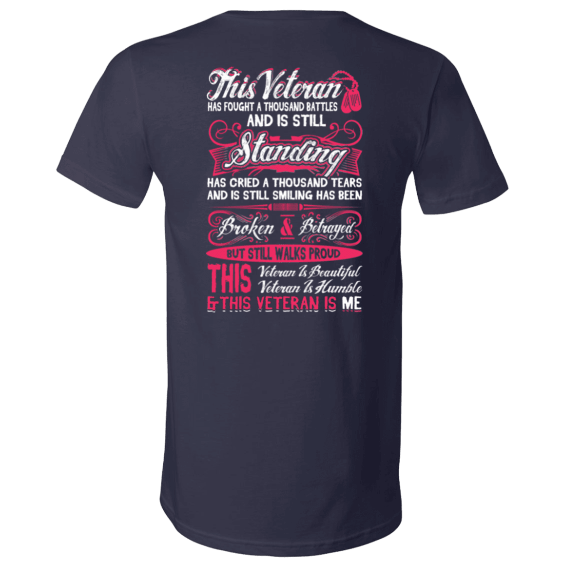 Military T-Shirt "This Veteran is Beautiful and Humble"-TShirt-General-Veterans Nation